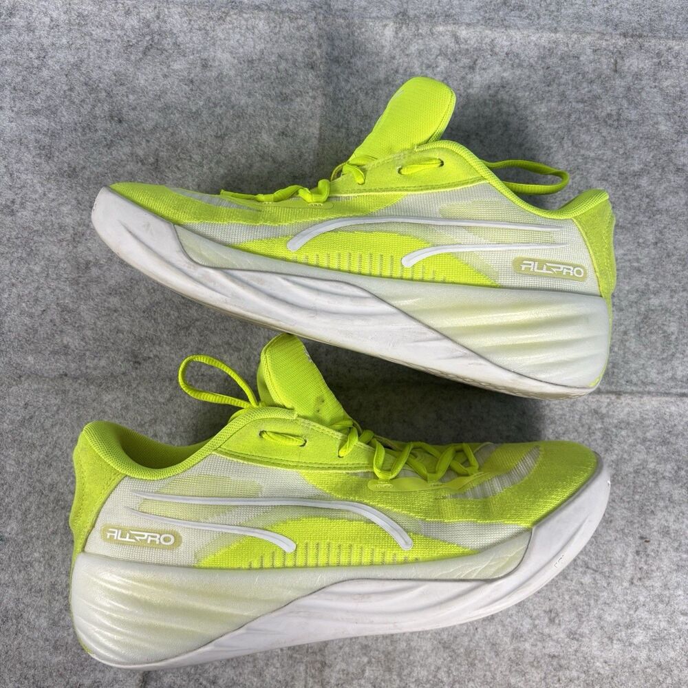 379079-05 - Mens 9.5 / Womens 11 - Puma All-Pro Nitro Lime Squeeze Sneakers